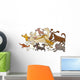 Running Dogs Wall Decal
