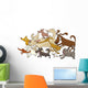 Running Dogs Wall Decal