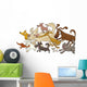 Running Dogs Wall Decal