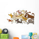 Running Dogs Wall Decal