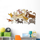 Running Dogs Wall Decal