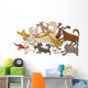 Running Dogs Wall Decal