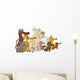 Sitting Dogs Wall Decal