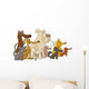 Sitting Dogs Wall Decal