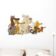 Sitting Dogs Wall Decal