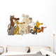 Sitting Dogs Wall Decal