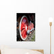 Red Wheels Old Locomotive Wall Decal