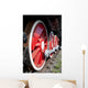 Red Wheels Old Locomotive Wall Decal