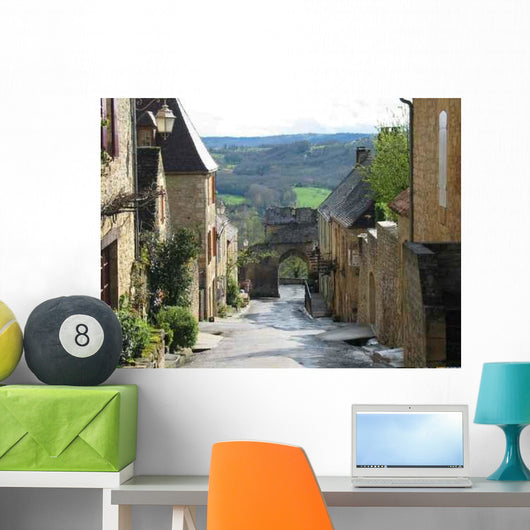 Village Domme Perigord Wall Decal