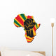 Africa Map Wall Decal