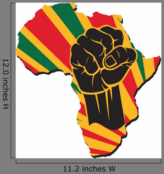 Africa Map Wall Decal