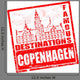 Copenhagen Stamp Wall Decal
