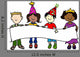 Party Hat Kids with Wall Decal
