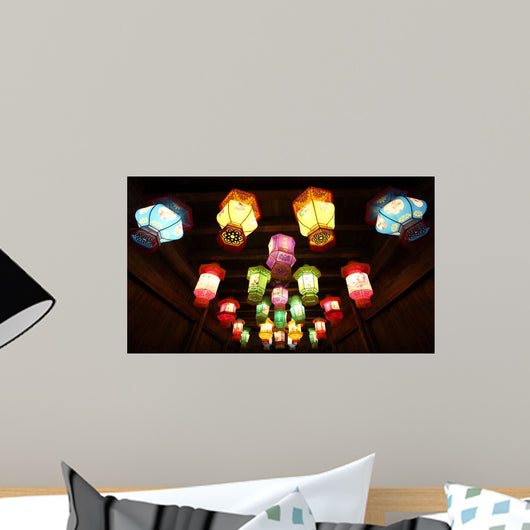 Chinese Traditional Paper Lanterns Wall Decal