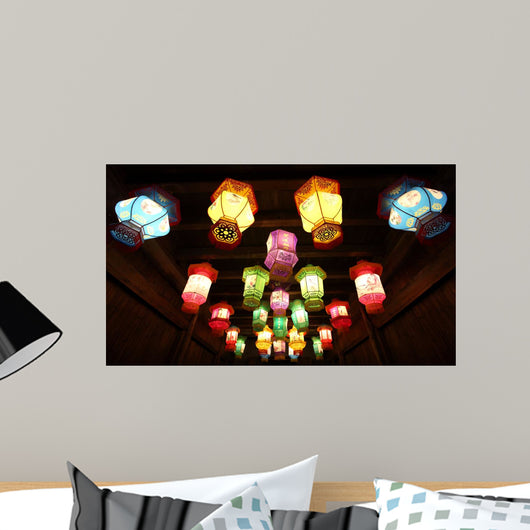 Chinese Traditional Paper Lanterns Wall Decal