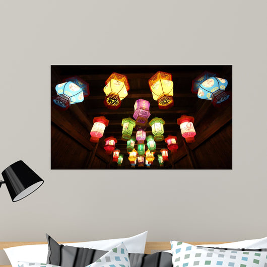 Chinese Traditional Paper Lanterns Wall Decal