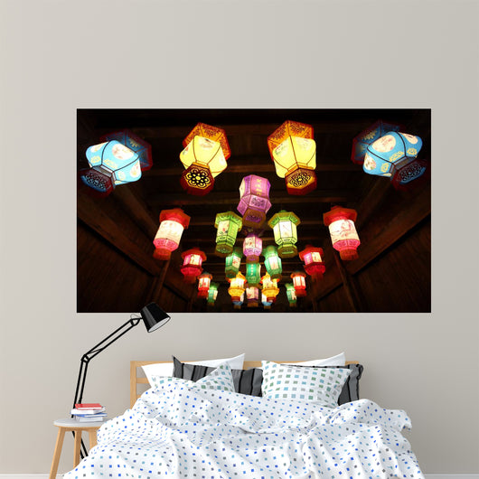 Chinese Traditional Paper Lanterns Wall Decal