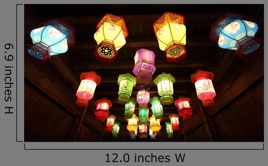 Chinese Traditional Paper Lanterns Wall Decal