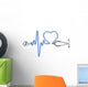 Stethoscope and Silhouette Heart Wall Decal