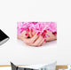 Woman Cupped Hands with Wall Decal