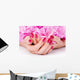 Woman Cupped Hands with Wall Decal