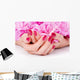 Woman Cupped Hands with Wall Decal