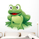 Frog  Cartoon-frog-vector Wall Decal