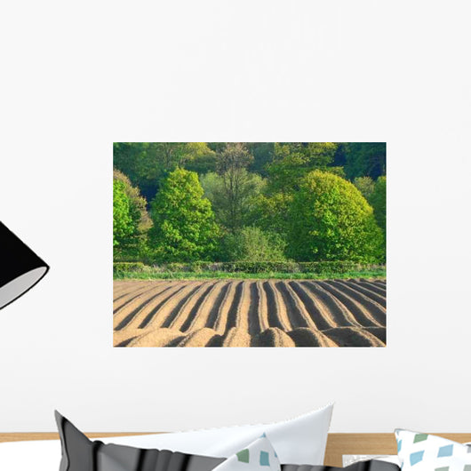 Farming Field Tracks Wall Decal