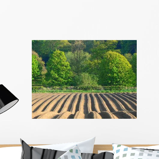 Farming Field Tracks Wall Decal