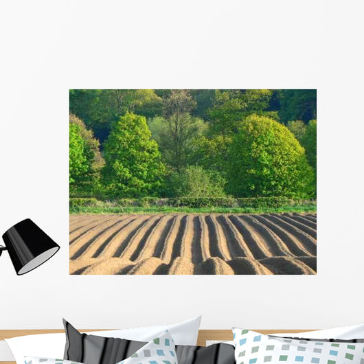 Farming Field Tracks Wall Decal