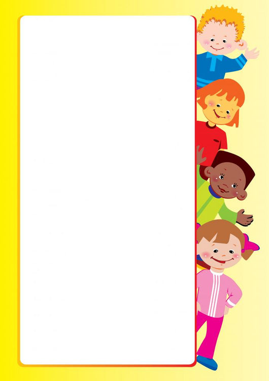Children Frame Place for Wall Decal