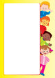 Children Frame Place for Wall Decal