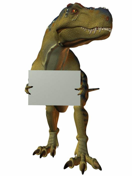 T Rex with Sign Wall Decal