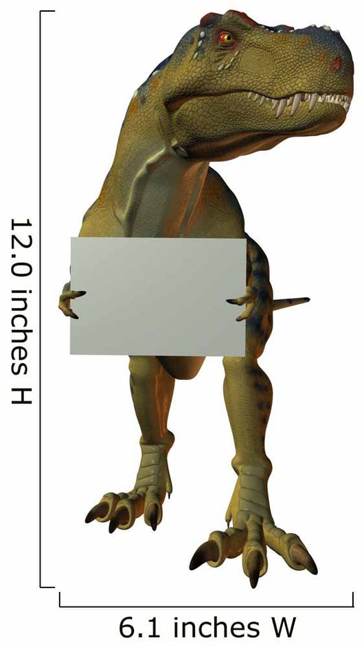 T Rex with Sign Wall Decal