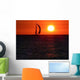 Sunset Sail Wall Decal