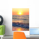 Sunset Sea Waves Wall Decal