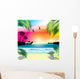 Tropical Sunset Wall Decal
