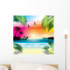 Tropical Sunset Wall Decal