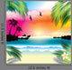 Tropical Sunset Wall Decal
