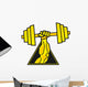 Weightlifting Barbell Wall Decal