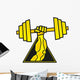 Weightlifting Barbell Wall Decal