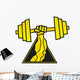 Weightlifting Barbell Wall Decal