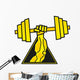 Weightlifting Barbell Wall Decal