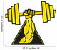 Weightlifting Barbell Wall Decal