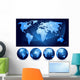 World Map and Globes Wall Stickers Wall Decal