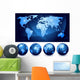 World Map and Globes Wall Stickers Wall Decal