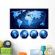 World Map and Globes Wall Stickers Wall Decal