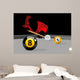 Illustration Man Playing Pool Wall Decal