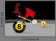 Illustration Man Playing Pool Wall Decal