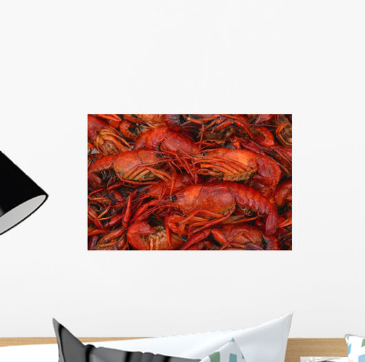 Boiled Crawfish Closeup Pot Wall Decal